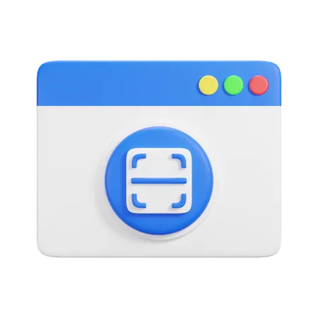 Escanear sitio web  3D Icon