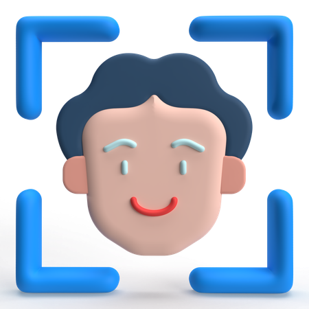 Escaneo facial  3D Icon