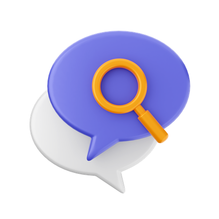 Escanear chat  3D Icon