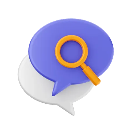 Escanear chat  3D Icon