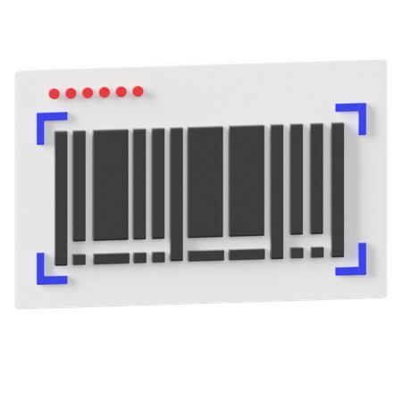 Escaneo de código de barras  3D Icon