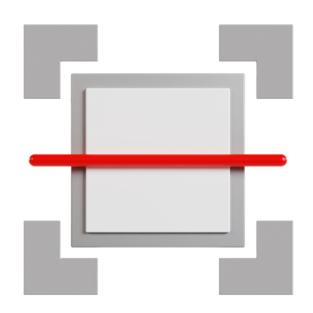 Escaneo de código de barras  3D Icon