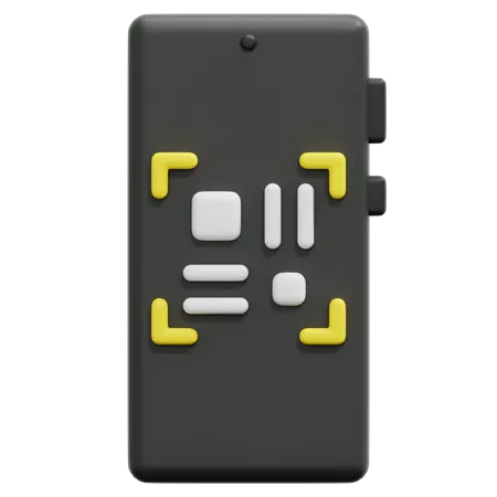Escaneo de código móvil  3D Icon
