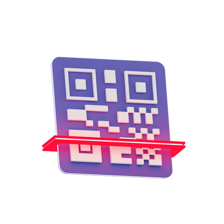 Escaneo de codigo qr  3D Icon