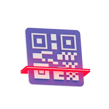 Escaneo de codigo qr  3D Icon