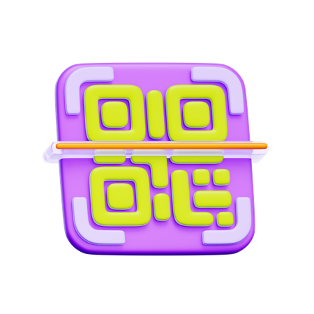 Escaneo de código QR  3D Icon