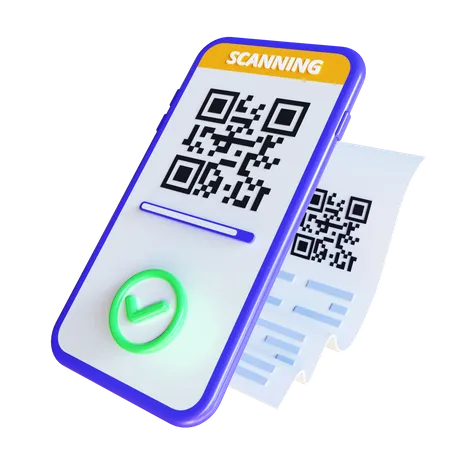 Escaneo de codigo qr  3D Icon