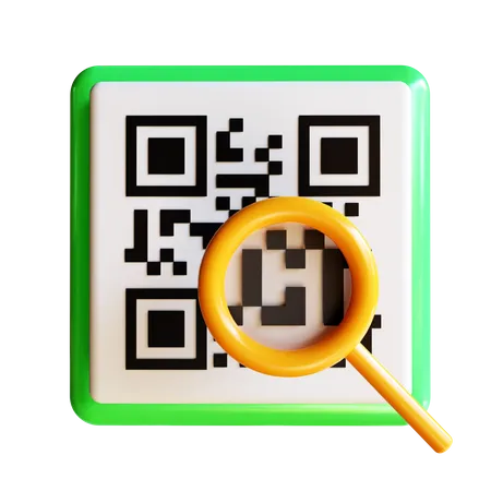 Escaneo de codigo qr  3D Icon