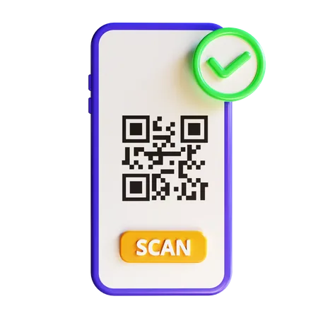 Escaneo de codigo qr  3D Icon