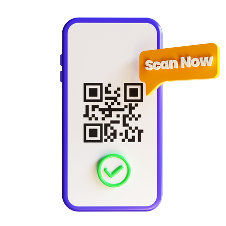 Escaneo de codigo qr  3D Icon