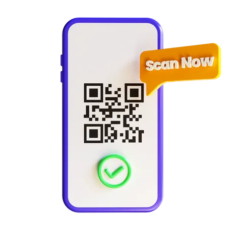 Escaneo de codigo qr  3D Icon