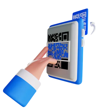 Escaneo de código QR  3D Icon