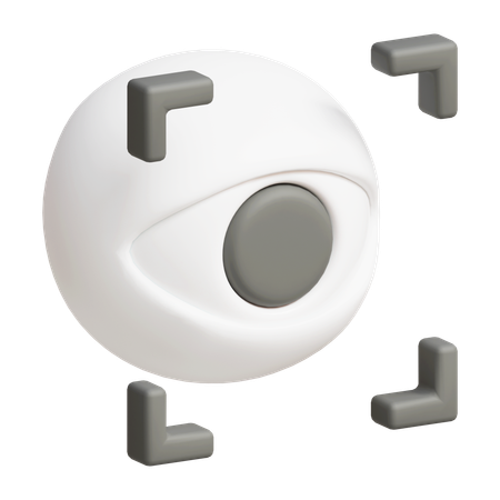 Exploración del iris  3D Icon
