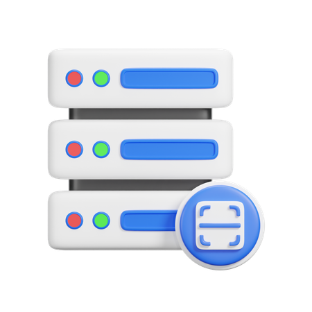 Escaneo del servidor  3D Icon