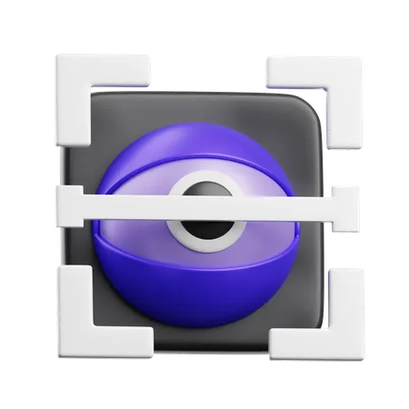 Escaneo ocular  3D Icon