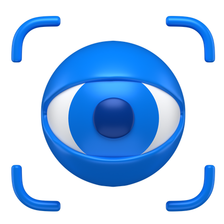 Escaneo ocular  3D Icon