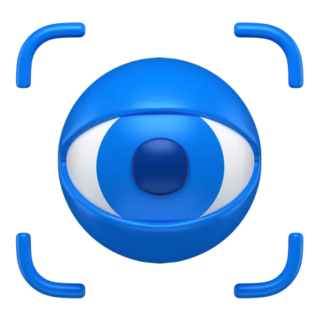 Escaneo ocular  3D Icon