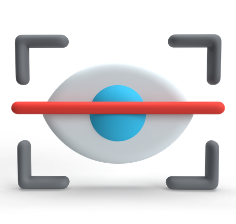 Escaneo ocular  3D Icon