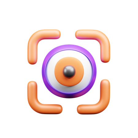 Escaneo ocular  3D Icon