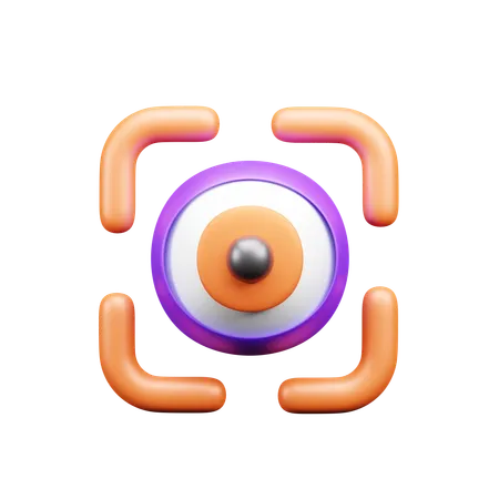 Escaneo ocular  3D Icon