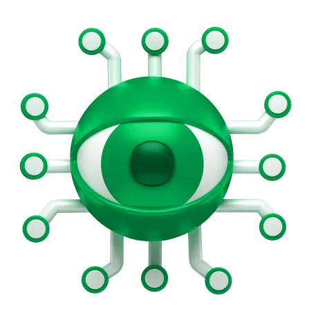 Escaneo ocular  3D Icon