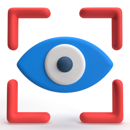 Escaneo ocular  3D Icon