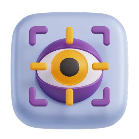 Escaneo ocular  3D Icon