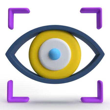 Escaneo ocular  3D Icon