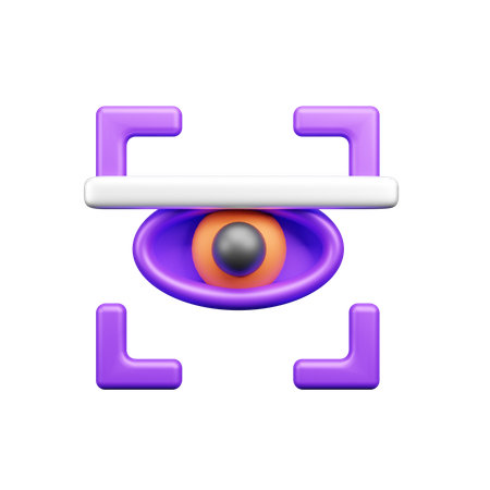 Escaneo ocular  3D Icon