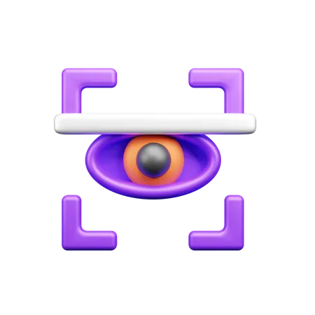 Escaneo ocular  3D Icon