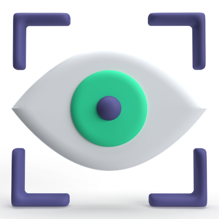 Escaneo ocular  3D Icon