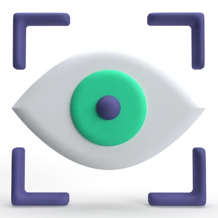 Escaneo ocular  3D Icon