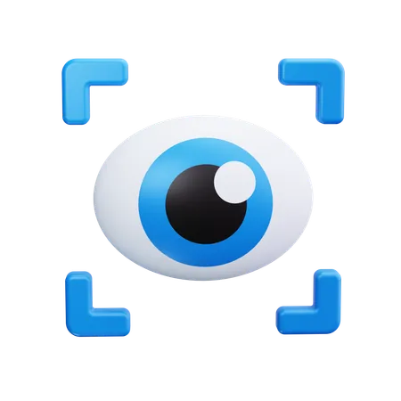 Escaneo ocular  3D Icon