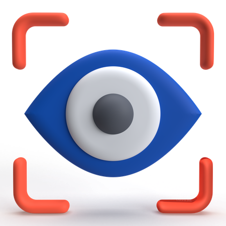 Escaneo ocular  3D Icon