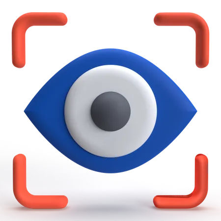 Escaneo ocular  3D Icon