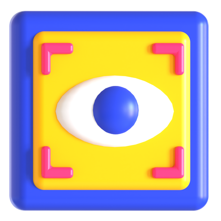 Escaneo ocular  3D Icon