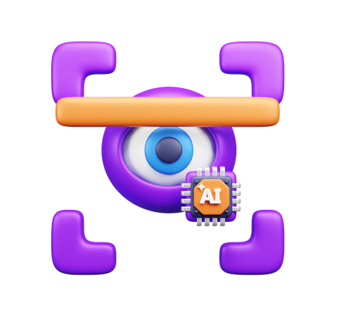 Escaneo ocular  3D Icon