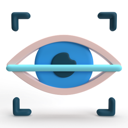 Escaneo ocular  3D Icon