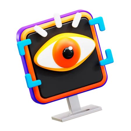 Escaneo ocular  3D Illustration