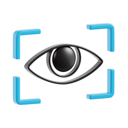 Escaneo ocular  3D Icon