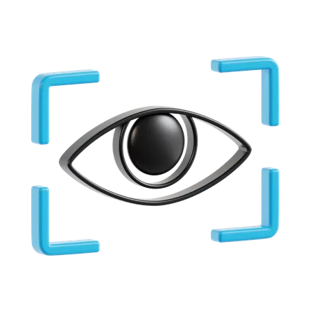 Escaneo ocular  3D Icon