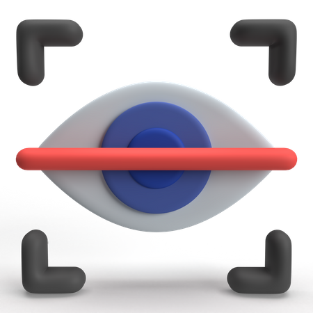 Escaneo ocular  3D Icon