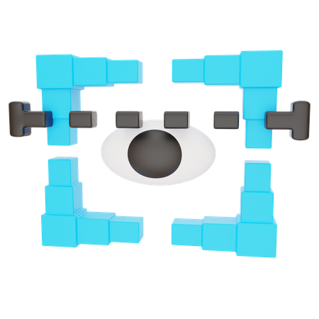 Escaneo ocular  3D Icon