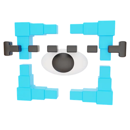 Escaneo ocular  3D Icon