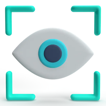 Escaneo ocular  3D Icon