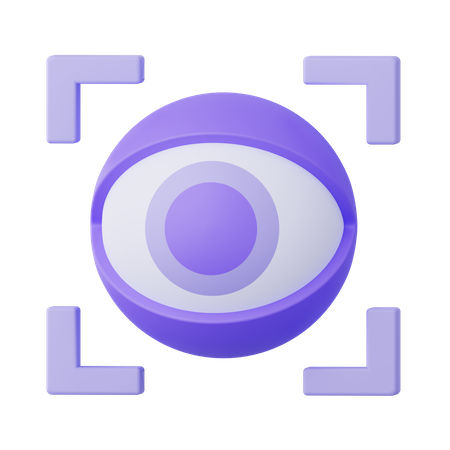 Escaneo ocular  3D Icon