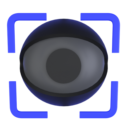 Escaneo ocular biométrico  3D Icon