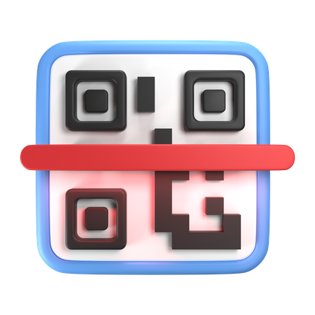 Escaneo QR  3D Icon
