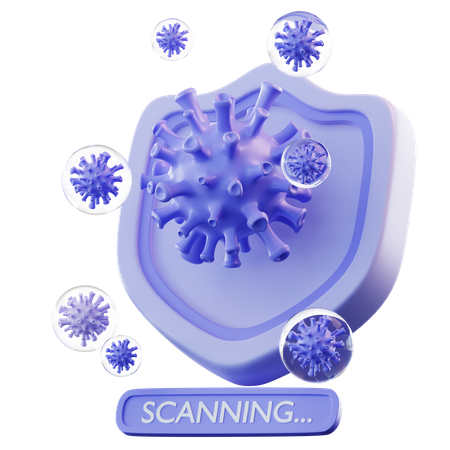 Virus de escaneo  3D Icon