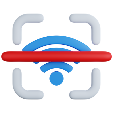 Escaneo wifi  3D Icon